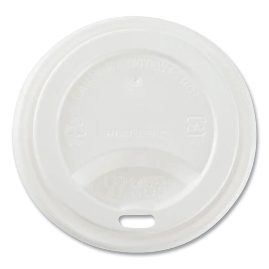 Karat Hot Cup Lids, Fits 8 oz Paper Hot Cups, Sipper Lid, White, 1,000/Carton (CKDL508WPP)