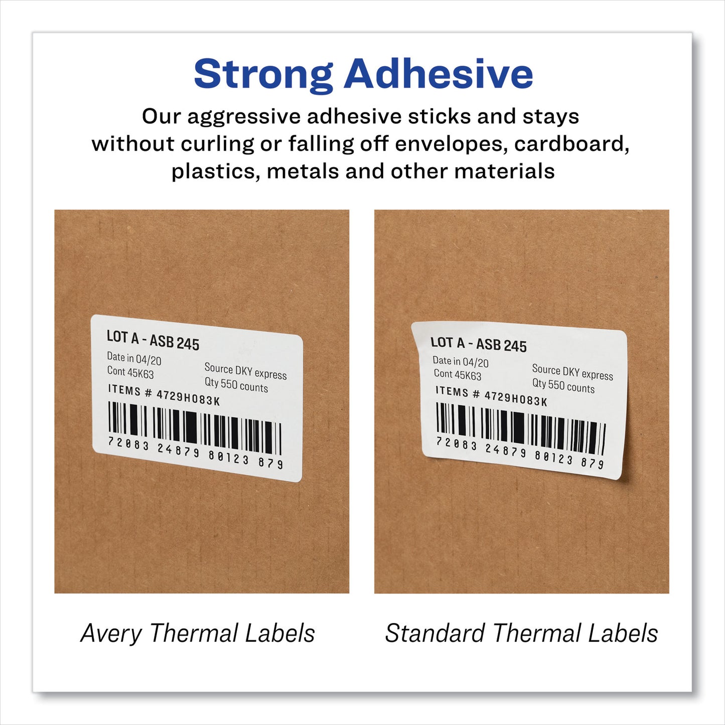 Avery Multipurpose Thermal Labels, 4 x 2.94, 300/Roll, 1 Roll/Box (4190)