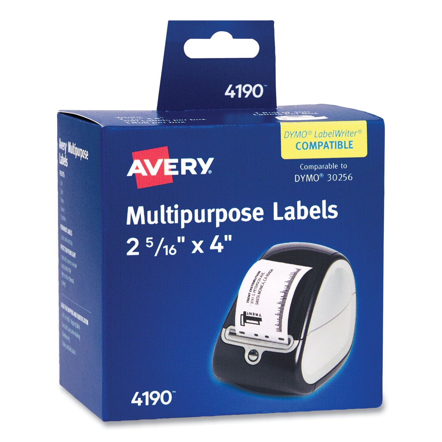 Avery Multipurpose Thermal Labels, 4 x 2.94, 300/Roll, 1 Roll/Box (4190)