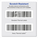 Avery Multipurpose Thermal Labels, 3.5 x 1.3, White, 350/Roll, 2 Rolls/Box (4183)