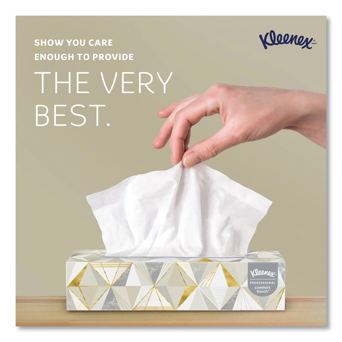 Kleenex White Facial Tissue for Business, 2-Ply, 125 Sheets/Box, 12 Boxes/Carton (03076)