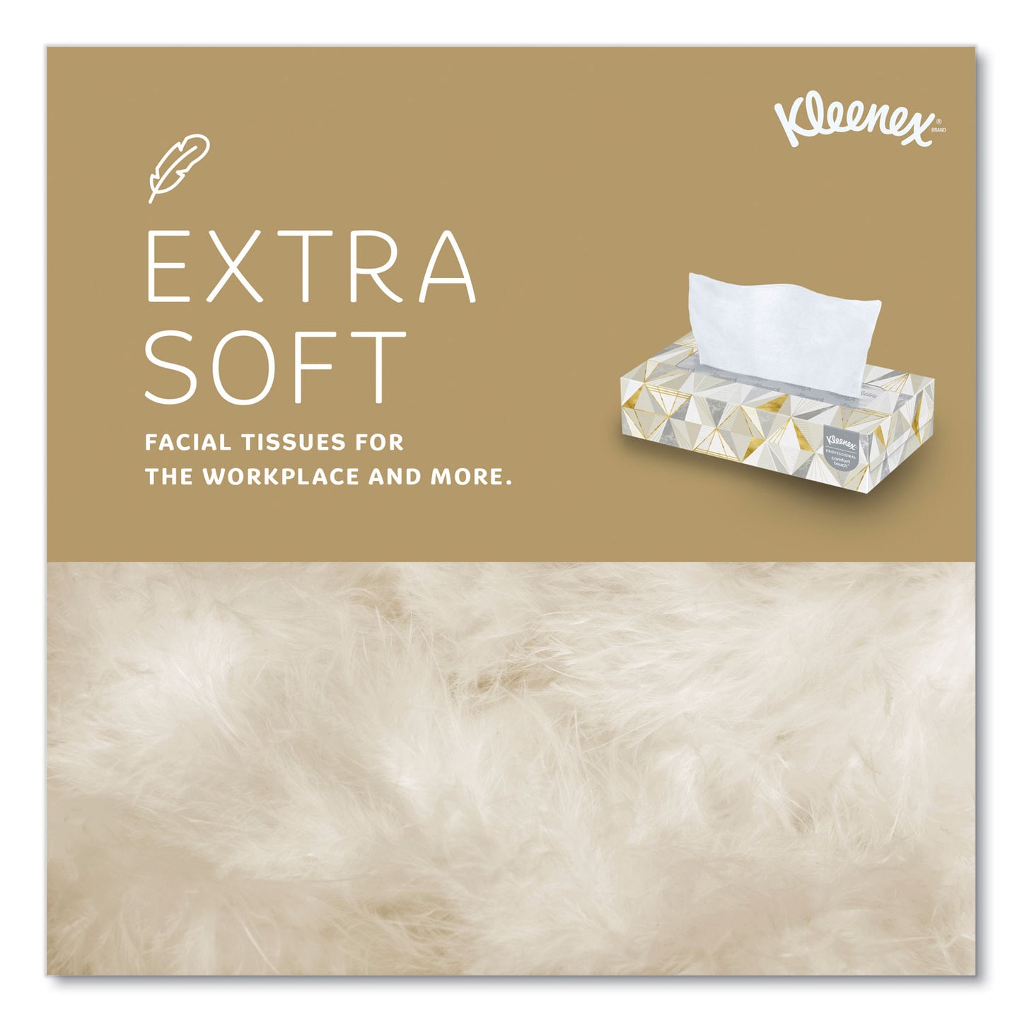 Kleenex White Facial Tissue for Business, 2-Ply, 125 Sheets/Box, 12 Boxes/Carton (03076)