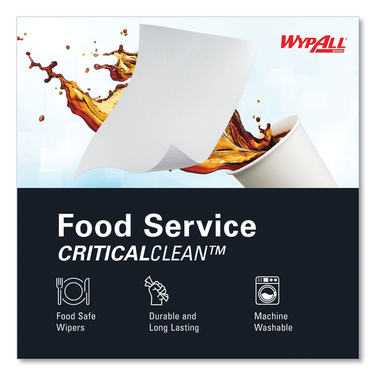 WypAll X70 Wipers, Kimfresh Antimicrobial, 12.5 x 23.5, Unscented, White, 300/Carton (05925)