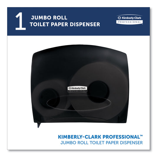 Kimberly-Clark JRT Jr. Escort Jumbo Bathroom Tissue Dispenser, 13.33 x 5.75 x 16, Smoke (09507)