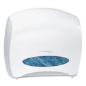 Kimberly-Clark JRT Jr. Escort Jumbo Roll Bath Tissue Dispenser, 16 x 5.75 x 13.88, Pearl White (09508)