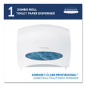 Kimberly-Clark JRT Jr. Escort Jumbo Roll Bath Tissue Dispenser, 16 x 5.75 x 13.88, Pearl White (09508)