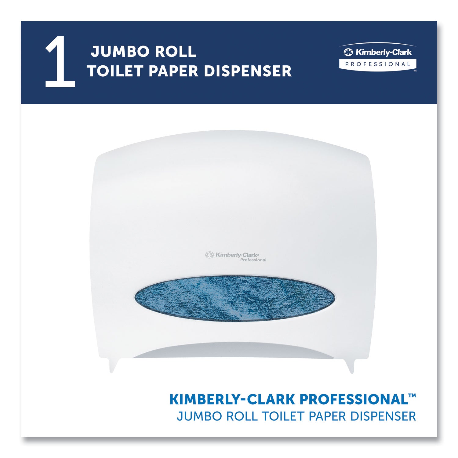 Kimberly-Clark JRT Jr. Escort Jumbo Roll Bath Tissue Dispenser, 16 x 5.75 x 13.88, Pearl White (09508)