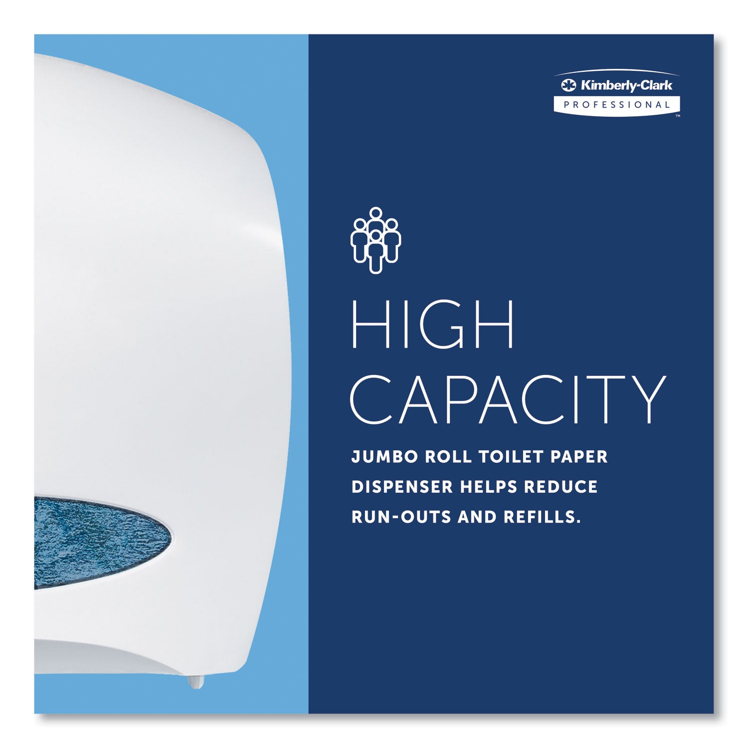 Kimberly-Clark JRT Jr. Escort Jumbo Roll Bath Tissue Dispenser, 16 x 5.75 x 13.88, Pearl White (09508)