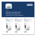 Kimberly-Clark JRT Jr. Escort Jumbo Roll Bath Tissue Dispenser, 16 x 5.75 x 13.88, Pearl White (09508)