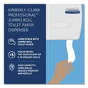 Kimberly-Clark JRT Jr. Escort Jumbo Roll Bath Tissue Dispenser, 16 x 5.75 x 13.88, Pearl White (09508)