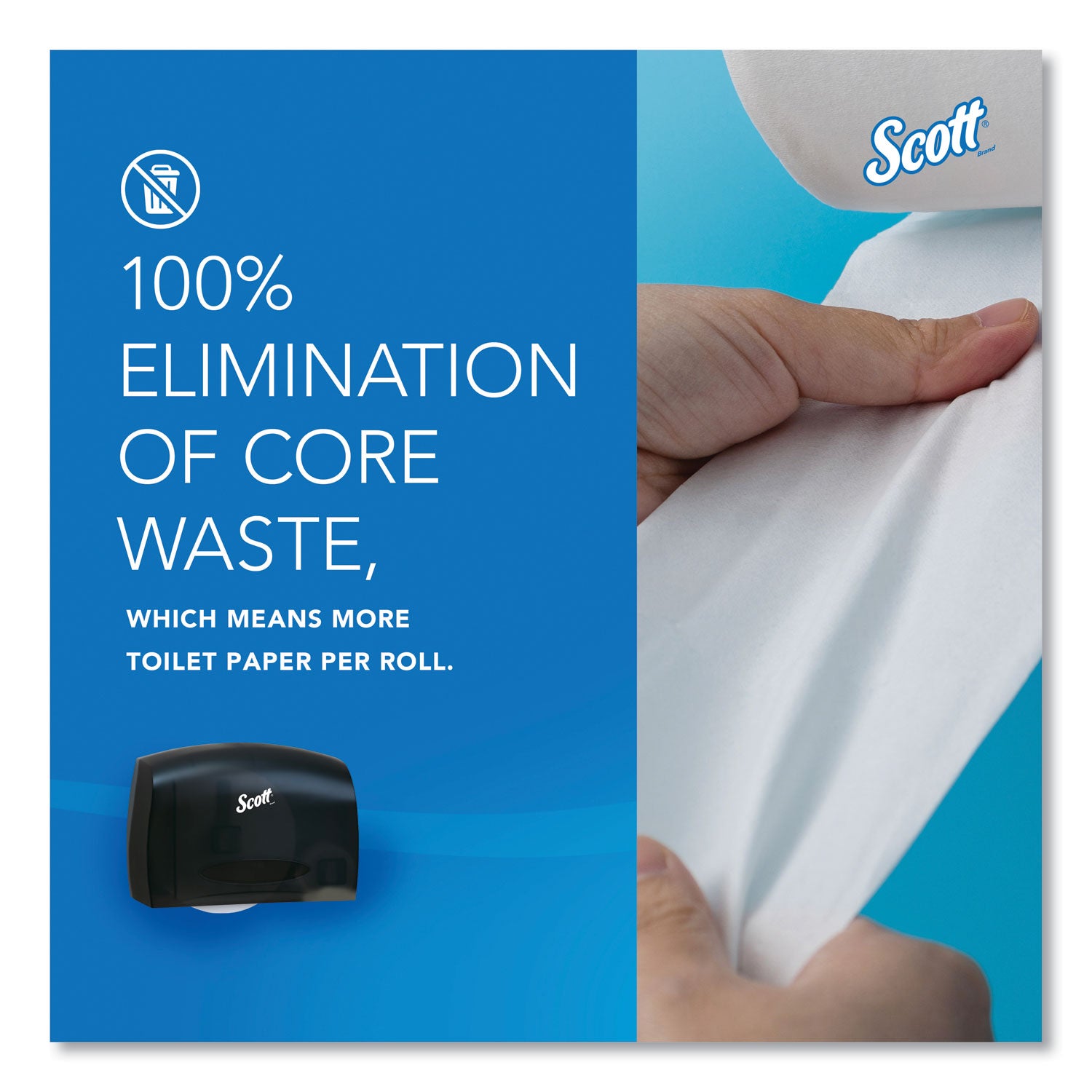 Scott Essential Coreless Jumbo Roll Tissue Dispenser for Business, 14.25 x 6 x 9.75, Black (09602)