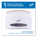 Scott Essential Coreless Jumbo Roll Tissue Dispenser, 14.25 x 6 x 9.75, White (09603)