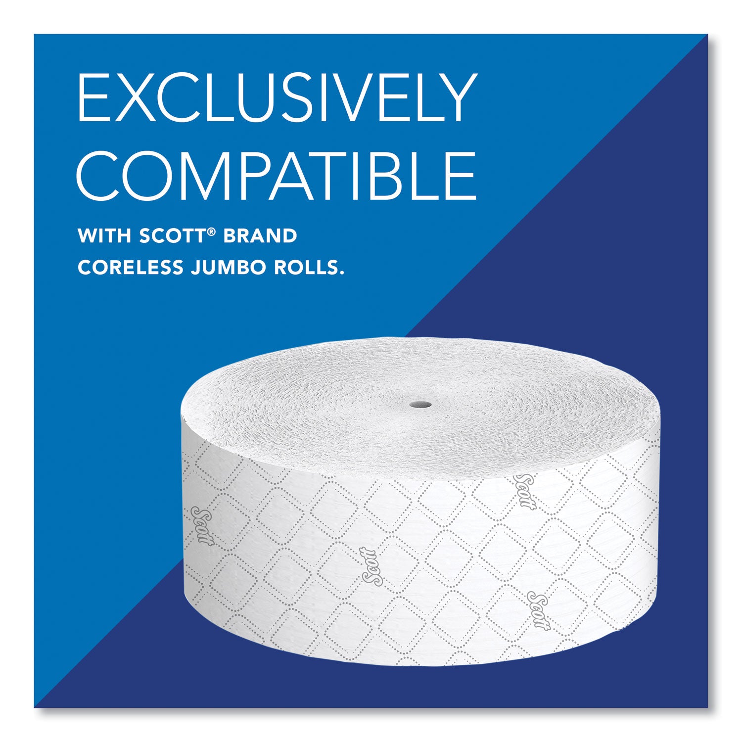 Scott Essential Coreless Jumbo Roll Tissue Dispenser, 14.25 x 6 x 9.75, White (09603)