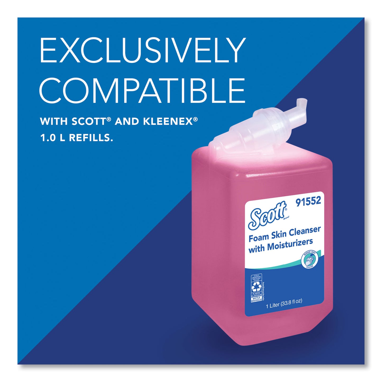 Scott Essential Manual Skin Care Dispenser, 1,000 mL, 5 x 5.25 x 8.38, White (92144)