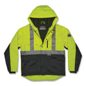 ergodyne GloWear 8275 Class 2 Heavy-Duty Hi-Vis Workwear Sherpa Jacket, 4X-Large, Lime (23978)