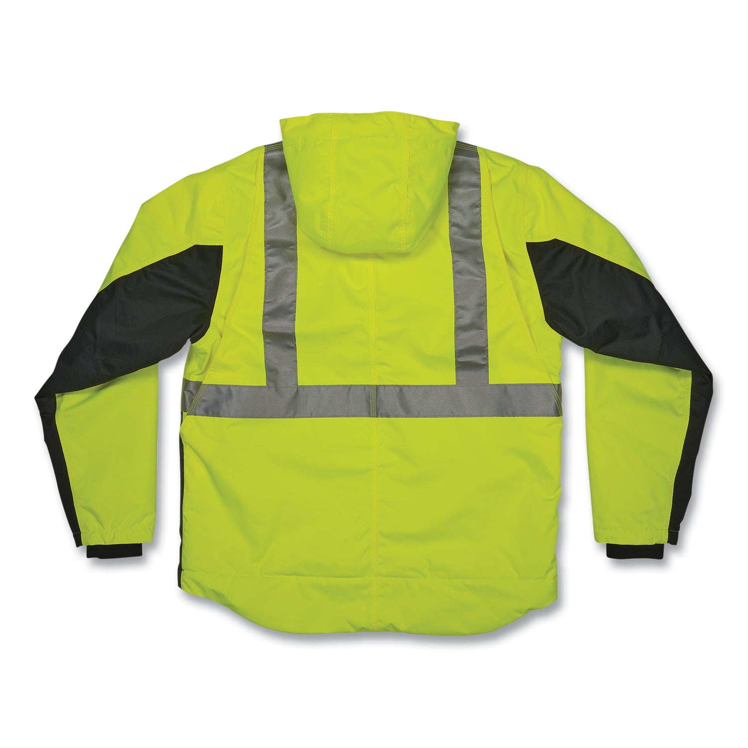 ergodyne GloWear 8275 Class 2 Heavy-Duty Hi-Vis Workwear Sherpa Lined Jacket, 3X-Large, Lime (23977)