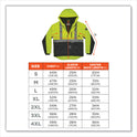 ergodyne GloWear 8275 Class 2 Heavy-Duty Hi-Vis Workwear Sherpa Lined Jacket, Large, Lime (23974)