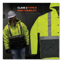 ergodyne GloWear 8275 Class 2 Heavy-Duty Hi-Vis Workwear Sherpa Lined Jacket, Large, Lime (23974)