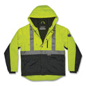 ergodyne GloWear 8275 Class 2 Heavy-Duty Hi-Vis Workwear Sherpa Lined Jacket, 2X-Large, Lime (23976)