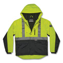 ergodyne GloWear 8275 Class 2 Heavy-Duty Hi-Vis Workwear Sherpa Lined Jacket, Large, Lime (23974)