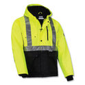 ergodyne GloWear 8275 Class 2 Heavy-Duty Hi-Vis Workwear Sherpa Lined Jacket, X-Large, Lime (23975)