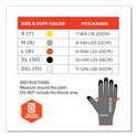 ergodyne ProFlex 7043 ANSI A4 Nitrile Coated CR Gloves, Gray, Large, 1 Pair (10524)