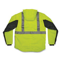 ergodyne GloWear 8275 Class 2 Heavy-Duty Hi-Vis Workwear Sherpa Lined Jacket, Large, Lime (23974)