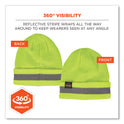 ergodyne N-Ferno 6803 Reflective Rib Knit Winter Hat, One Size Fits Most, Lime (16864)