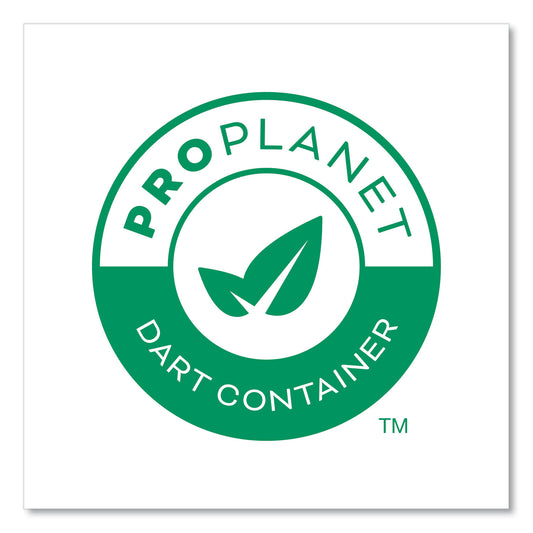 SOLO Compostable Paper Hot Cups, ProPlanet Seal, 12 oz, White/Green, 50/Pack (412PLAPLATPK)