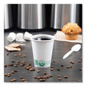 SOLO Compostable Paper Hot Cups, ProPlanet Seal, 8 oz, White/Green, 50/Pack (378PLAPLATPK)