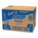 Scott Shop Towels, Standard Roll, 1-Ply, 9.4 x 11, Blue, 55/Roll, 12 Rolls/Carton (75147)