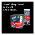 Scott Shop Towels, Standard Roll, 1-Ply, 9.4 x 11, Blue, 55/Roll, 12 Rolls/Carton (75147)