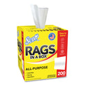 Scott Rags in a Box, POP-UP Box, 12 x 9, White, 200/Box (75260)