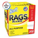 Scott Rags in a Box, POP-UP Box, 12 x 9, White, 200/Box (75260)