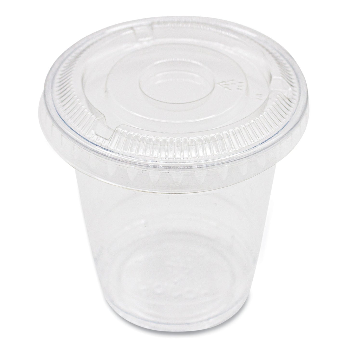 Karat PET Lids, Fits 8 oz to 10 oz Cold Cups, No Hole Flat Lid, Clear, 1,000/Carton (CKC78TSNH)