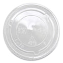 Karat PET Lids, Fits 8 oz to 10 oz Cold Cups, X Straw Hole, Clear, 1,000/Carton (CKC78TS)