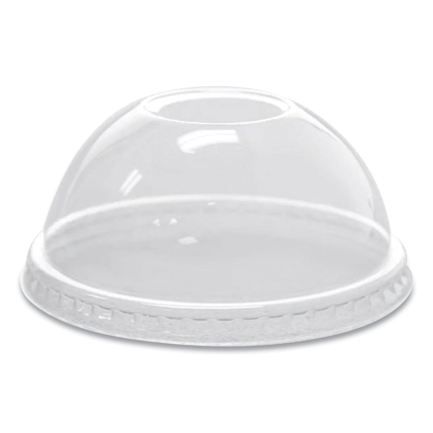 Karat PET Lids, Fits 8 oz to 10 oz Cold Cups, Dome Lid, Clear, 1,000/Carton (CKDL78)