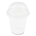Karat PET Lids, Fits 8 oz to 10 oz Cold Cups, Dome Lid, Clear, 1,000/Carton (CKDL78)