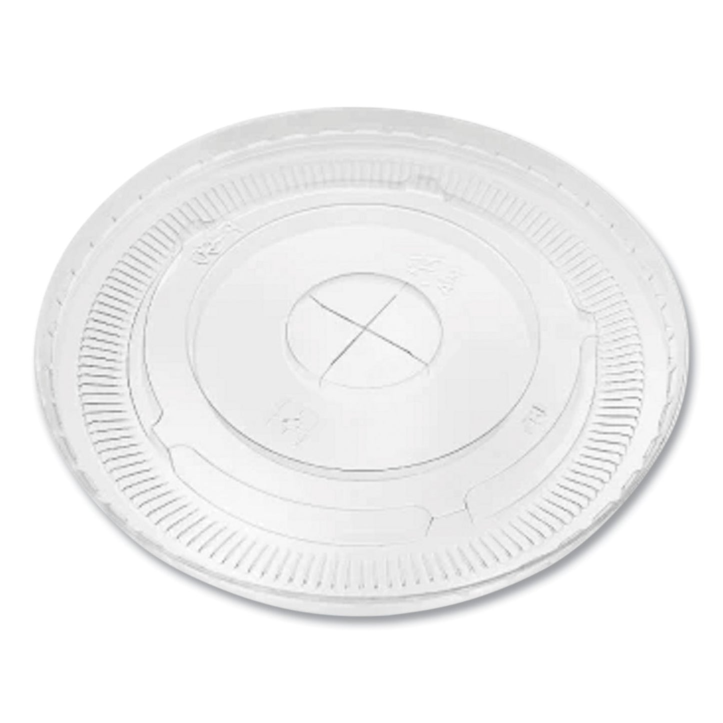 Karat PET Lids, Fits 12 oz to 22 oz Double Poly Paper Cold Cups, Flat Lid, Clear, 1,000/Carton (CKCL90)