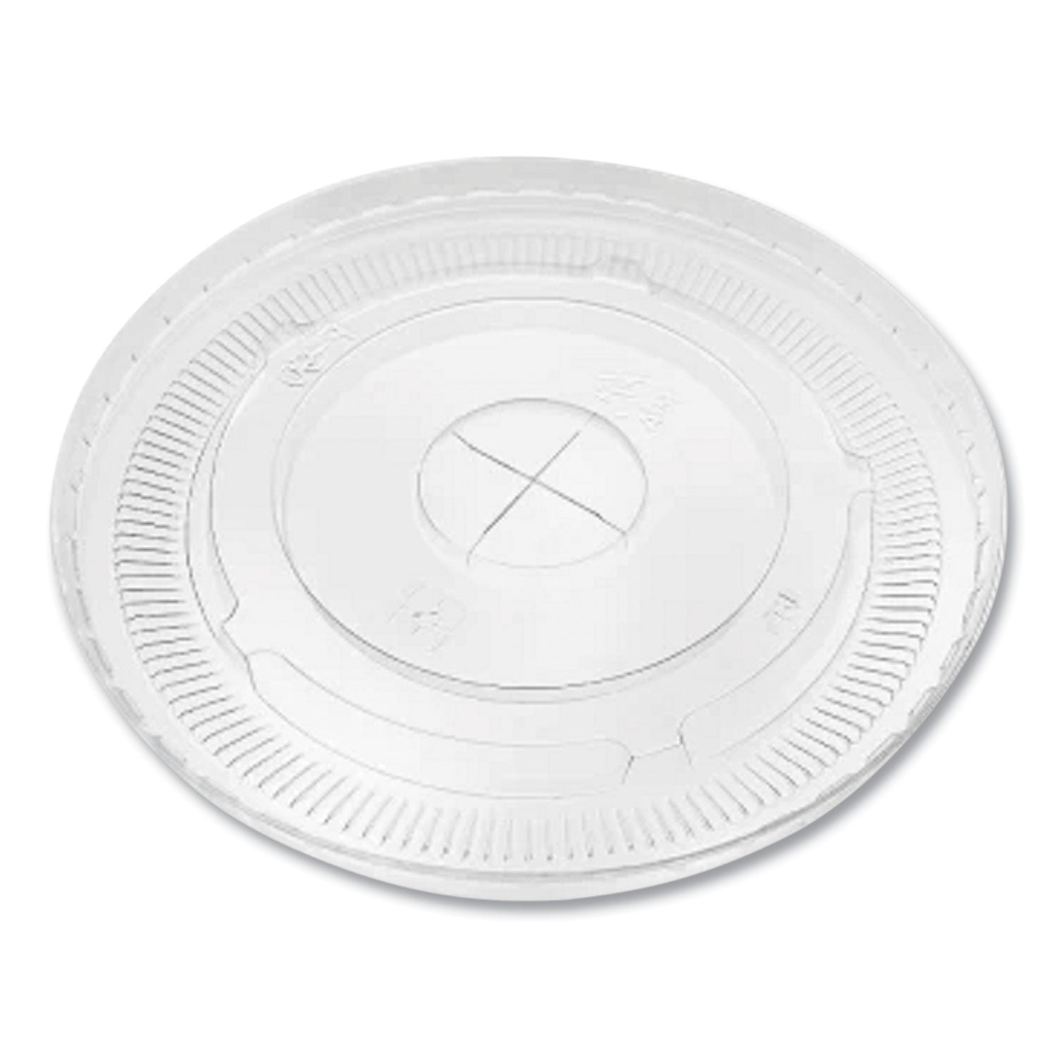 Karat PET Lids, Fits 12 oz to 22 oz Double Poly Paper Cold Cups, Flat Lid, Clear, 1,000/Carton (CKCL90)