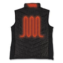 ergodyne N-Ferno 6495 Rechargeable Heated Vest with Battery Power Bank, Fleece/Polyester, X-Large, Black (41704)