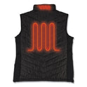 ergodyne N-Ferno 6495 Rechargeable Heated Vest with Battery Power Bank, Fleece/Polyester, 3X-Large, Black (41706)