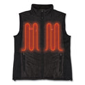 ergodyne N-Ferno 6495 Rechargeable Heated Vest with Batter Power Bank, Fleece/Polyester, Small, Black (41701)