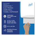 Scott Essential Electronic Hard Roll Towel Dispenser, 12.7 x 9.57 x 15.76, White (48858)