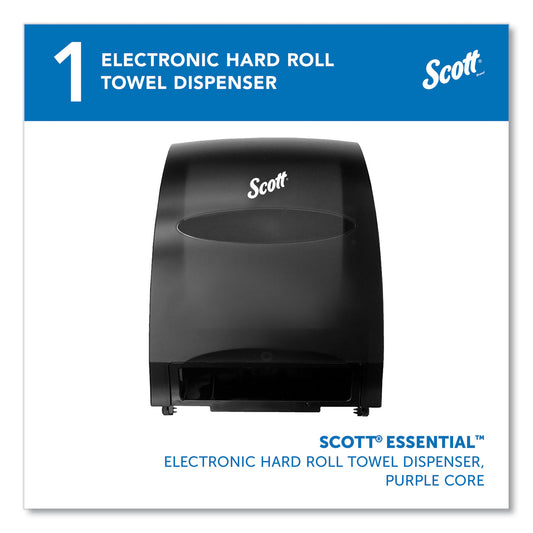 Scott Essential Electronic Hard Roll Towel Dispenser, 12.7 x 9.57 x 15.76, Black (48860)