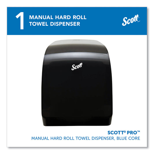 Scott Pro Mod Manual Hard Roll Towel Dispenser, 12.66 x 9.18 x 16.44, Smoke (34346)