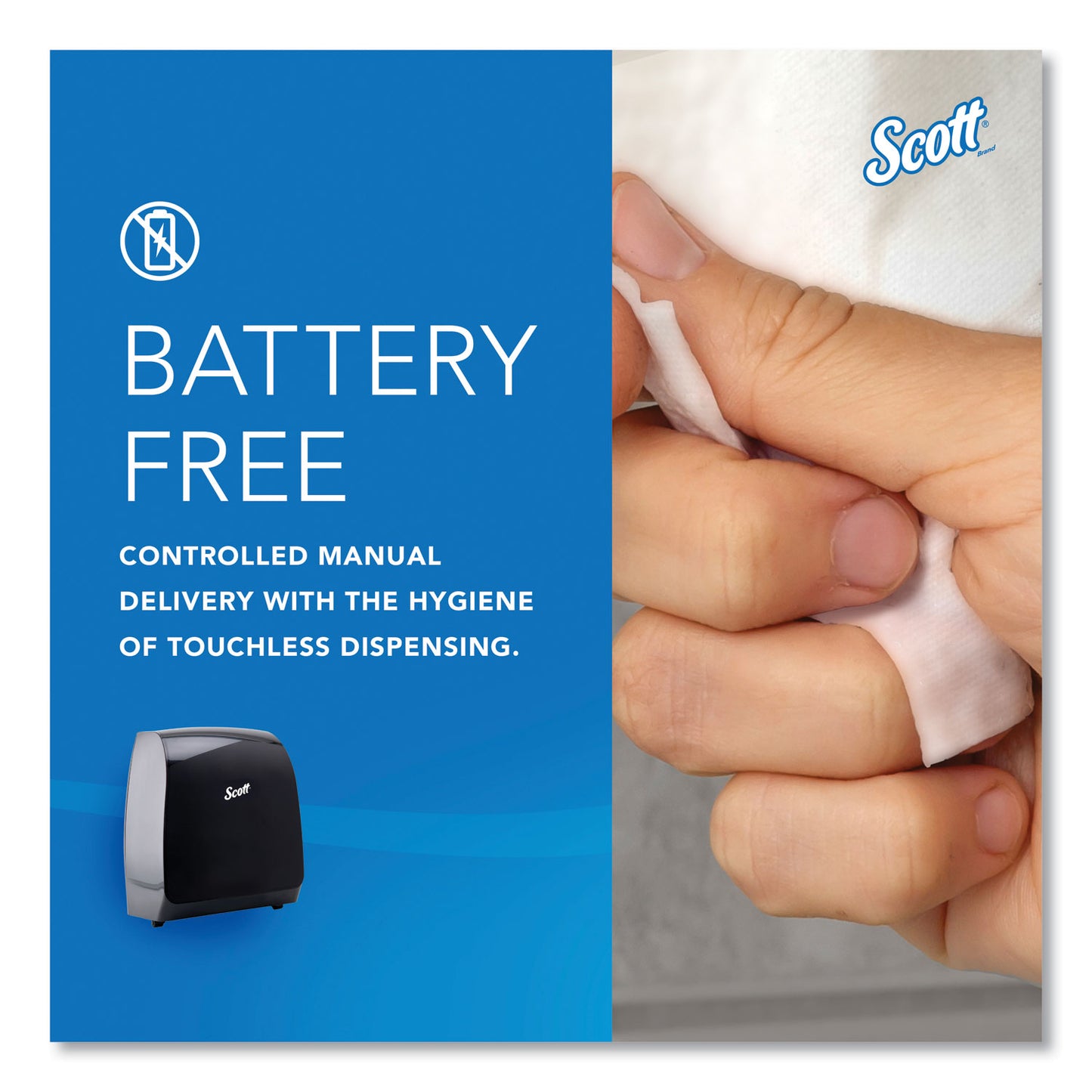 Scott Pro Mod Manual Hard Roll Towel Dispenser, 12.66 x 9.18 x 16.44, Smoke (34346)