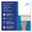 Scott Pro Mod Manual Hard Roll Towel Dispenser, 12.66 x 9.18 x 16.44, Smoke (34346)