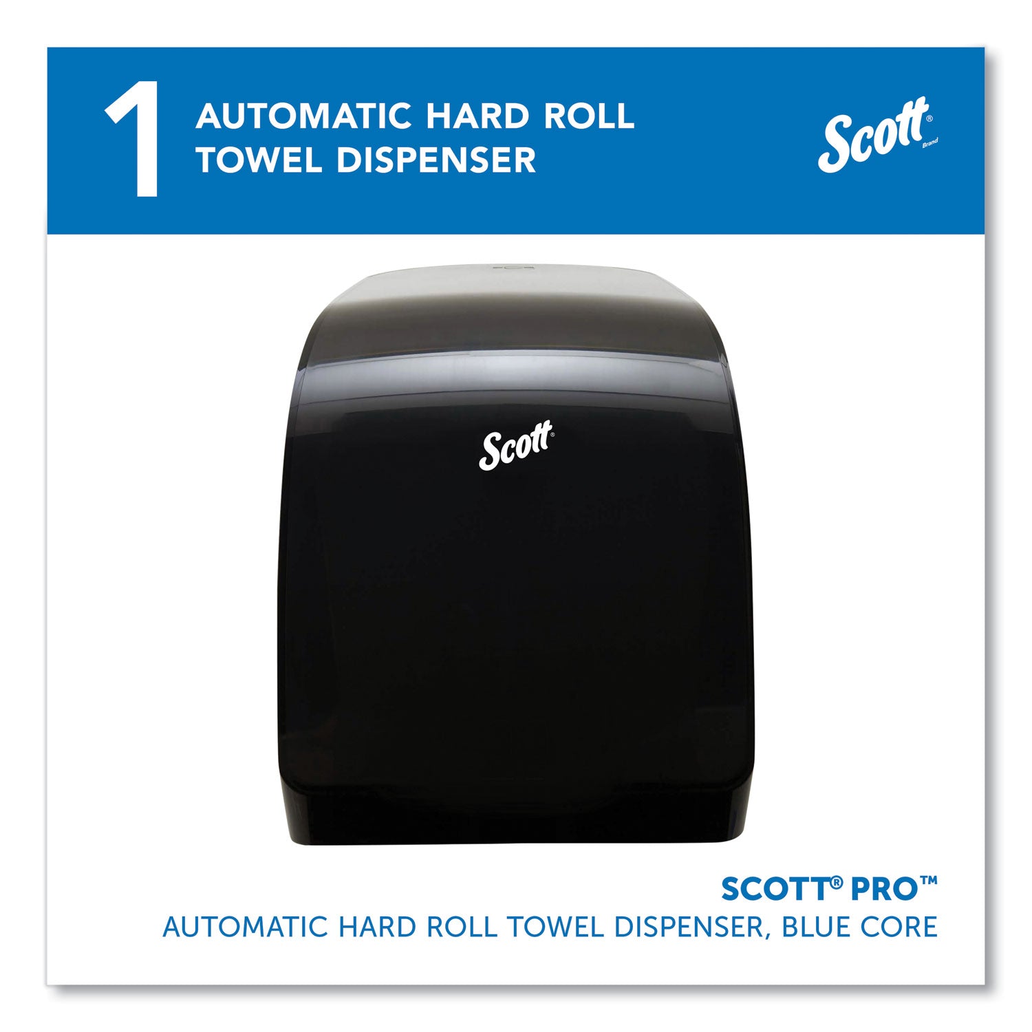 Scott Pro Electronic Hard Roll Towel Dispenser, 12.66 x 9.18 x 16.44, Smoke (34348)