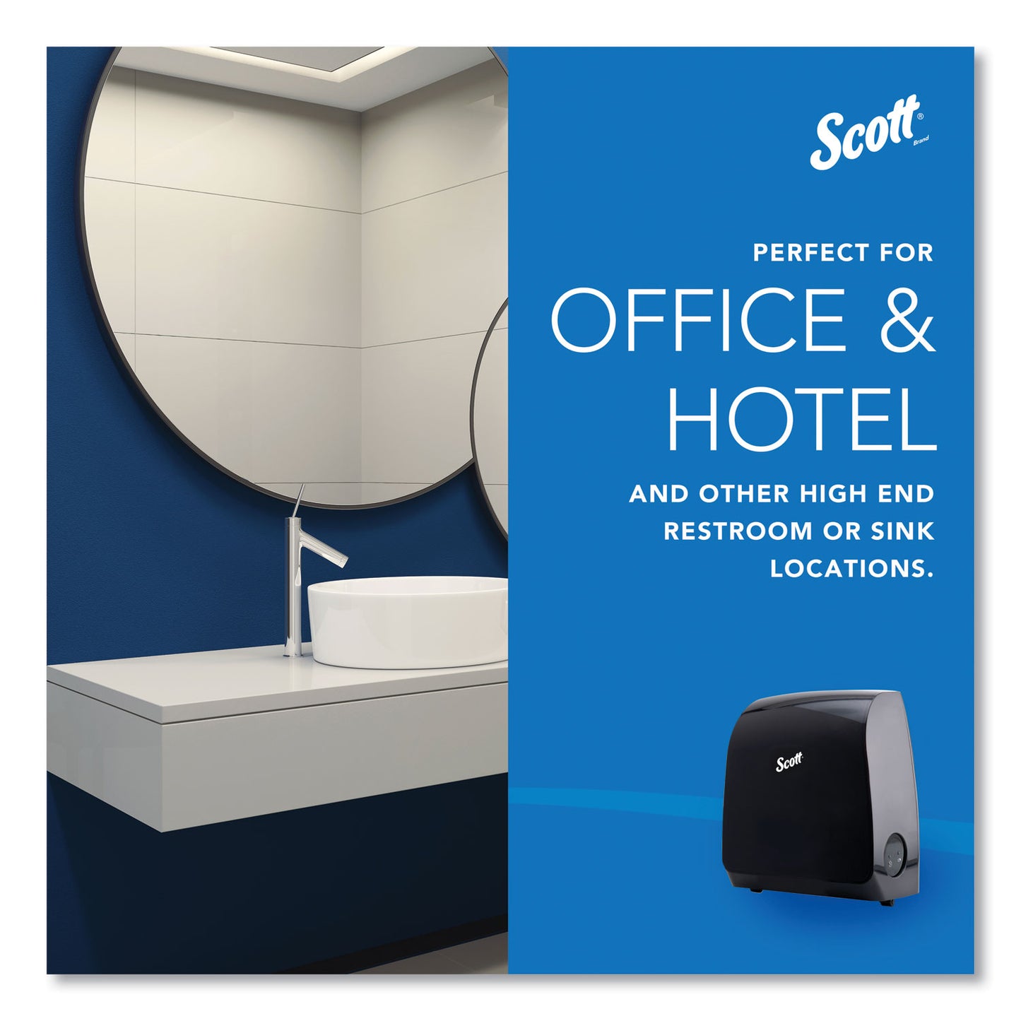 Scott Pro Electronic Hard Roll Towel Dispenser, 12.66 x 9.18 x 16.44, Smoke (34348)